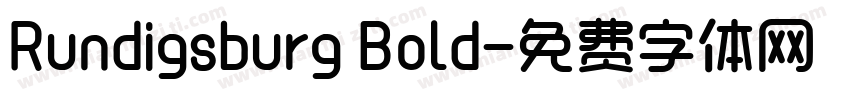 Rundigsburg Bold字体转换
